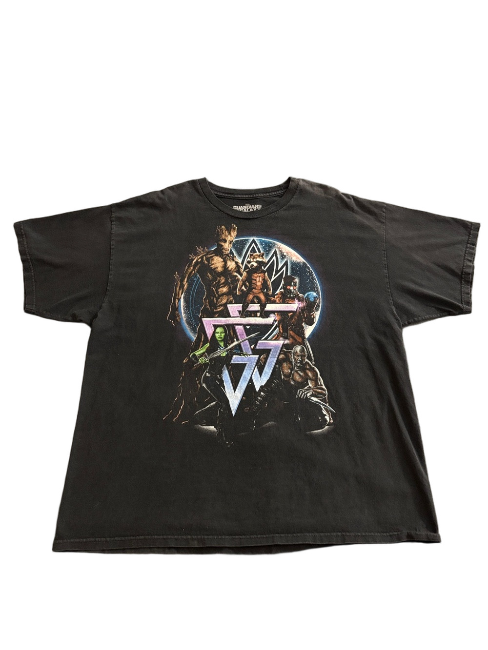Marvel Guardians of the Galaxy Groot Rocket Graphic Tee Black Men’s 2XL